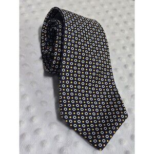 Vintage Lord & Taylor Silk Tie Geometric  Made in USA Classic Prep Business Neck